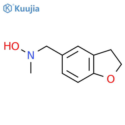 N-(2,3-dihydro-1-benzofuran-5-yl)methyl-N-methylhydroxylamine structure
