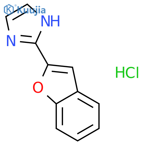 2-(1-benzofuran-2-yl)-1H-imidazole hydrochloride structure