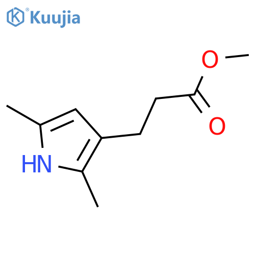 1H-PYRROLE-3-PROPANOIC ACID, 2,5-DIMETHYL-, METHYL ESTER structure
