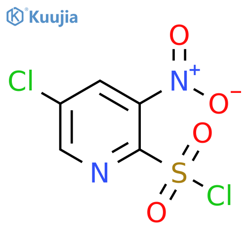 5-chloro-3-nitropyridine-2-sulfonyl chloride structure