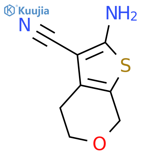 2-Amino-4,7-dihydro-5h-thieno2,3-cpyran-3-carbonitrile structure