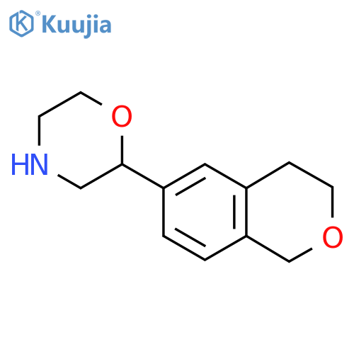 2-(3,4-dihydro-1H-2-benzopyran-6-yl)morpholine structure