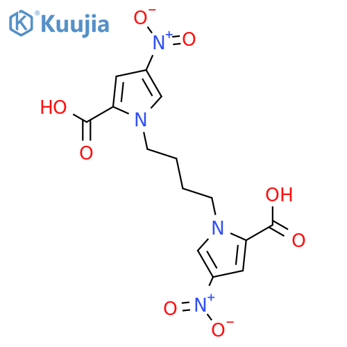 1H-Pyrrole-2-carboxylic acid, 1,1'-(1,4-butanediyl)bis[4-nitro- structure