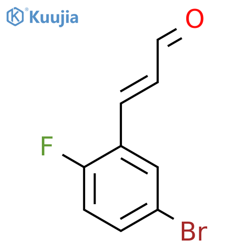 3-(5-bromo-2-fluorophenyl)prop-2-enal structure