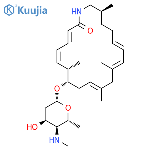 Azacycloeicosa-3,5,10,13,15-pentaen-2-one,7,11,13,19-tetramethyl-8-[[2,4,6-trideoxy-4-(methylamino)-b-D-ribo-hexopyranosyl]oxy]-,(3E,5E,7S,8S,10E,13E,15E,19S)- structure