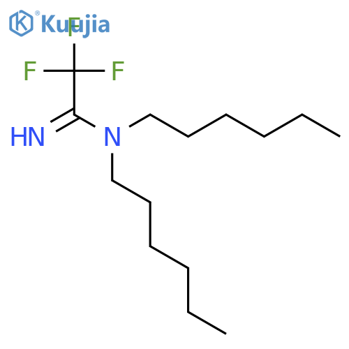 2,2,2-Trifluoro-N,N-dihexylacetimidamide structure