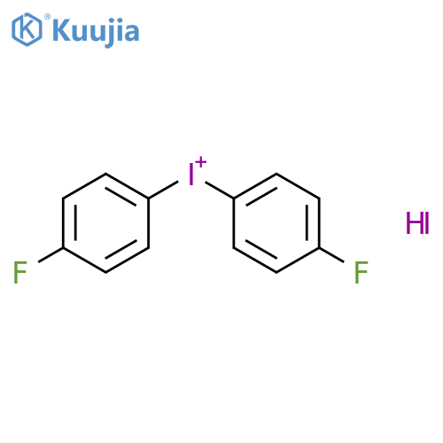 Bis(4-fluorophenyl)iodanium;hydroiodide structure
