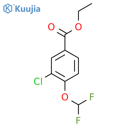 Ethyl 3-chloro-4-(difluoromethoxy)benzoate structure