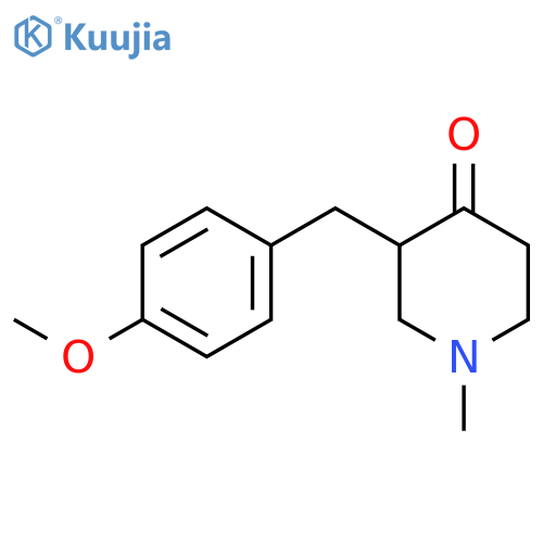 3-(4-Methoxybenzyl)-1-methylpiperidin-4-one structure