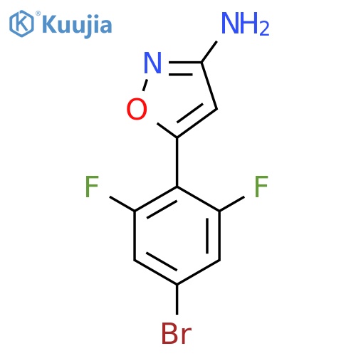 5-(4-Bromo-2,6-difluorophenyl)-1,2-oxazol-3-amine structure
