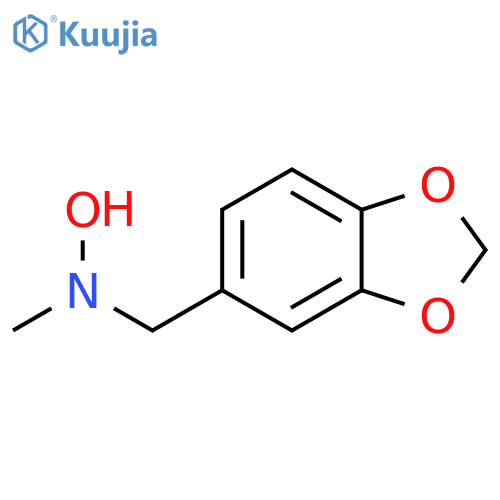 N-(1,3-dioxaindan-5-yl)methyl-N-methylhydroxylamine structure