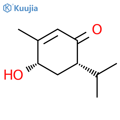 2-Cyclohexen-1-one, 4-hydroxy-3-methyl-6-(1-methylethyl)-, (4S-cis)- structure