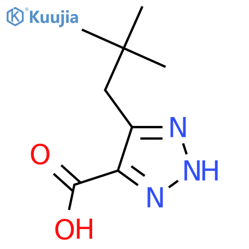5-(2,2-dimethylpropyl)-1H-1,2,3-triazole-4-carboxylic acid structure