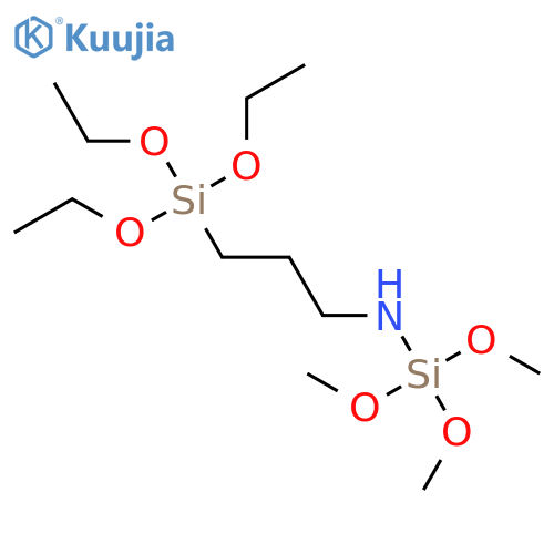 Silanamine, 1,1,1-trimethoxy-N-[3-(triethoxysilyl)propyl]- structure