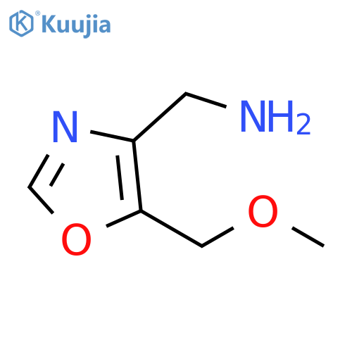 5-(methoxymethyl)-1,3-oxazol-4-ylmethanamine structure