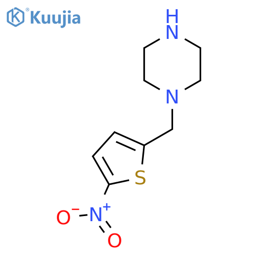 1-(5-nitrothiophen-2-yl)methylpiperazine structure