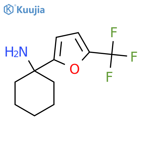 1-5-(trifluoromethyl)furan-2-ylcyclohexan-1-amine structure