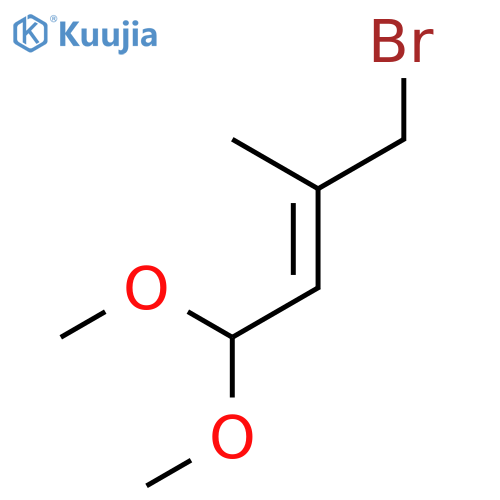 2-Butene, 4-bromo-1,1-dimethoxy-3-methyl- structure