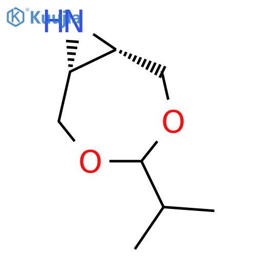 3,5-Dioxa-8-azabicyclo[5.1.0]octane,4-(1-methylethyl)-, cis- (9CI) structure