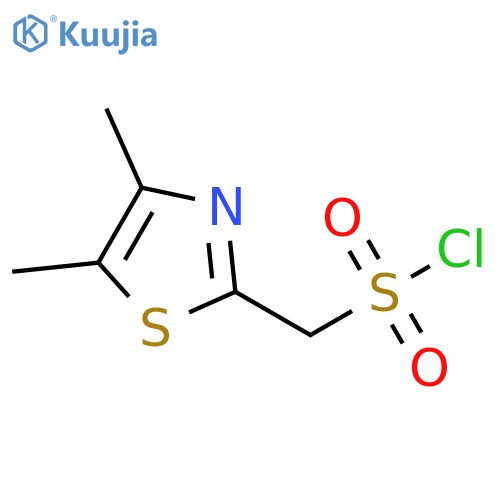(dimethyl-1,3-thiazol-2-yl)methanesulfonyl chloride structure