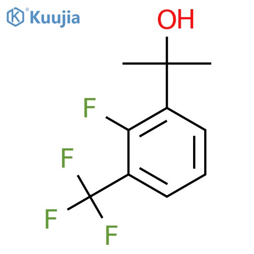 2-2-fluoro-3-(trifluoromethyl)phenylpropan-2-ol structure
