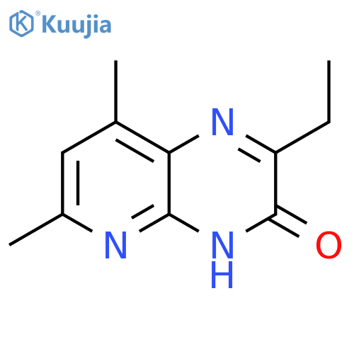 Pyrido[2,3-b]pyrazin-3(4H)-one, 2-ethyl-6,8-dimethyl- structure