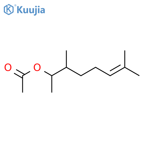 6-Octen-2-ol,3,7-dimethyl-, 2-acetate structure