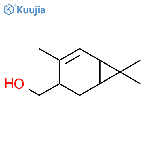Bicyclo[4.1.0]hept-4-ene-3-methanol,4,7,7-trimethyl- structure