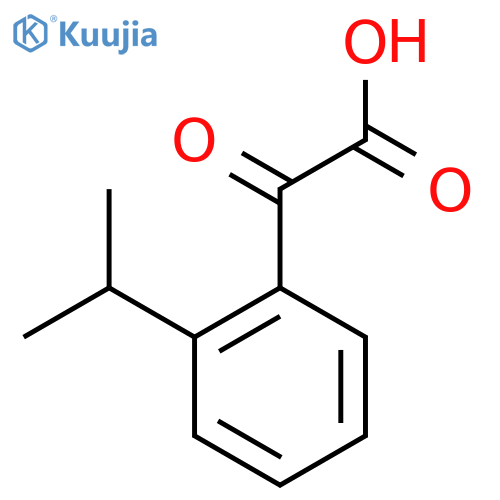 2-oxo-2-2-(propan-2-yl)phenylacetic acid structure