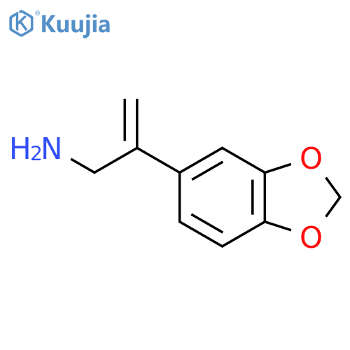 2-(1,3-dioxaindan-5-yl)prop-2-en-1-amine structure