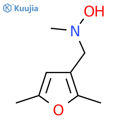 N-(2,5-dimethylfuran-3-yl)methyl-N-methylhydroxylamine structure