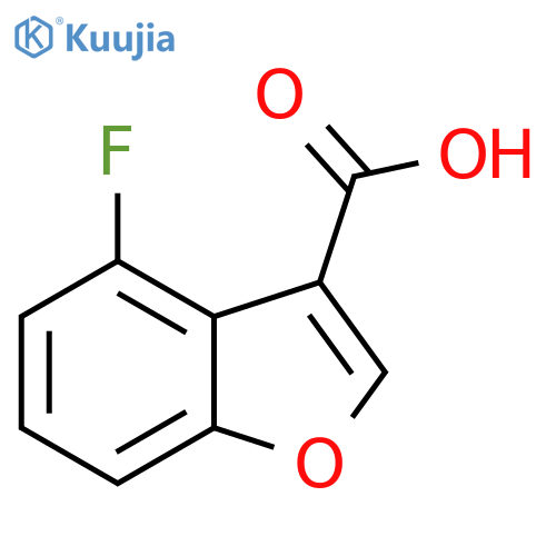 3-Benzofurancarboxylic acid, 4-fluoro- structure