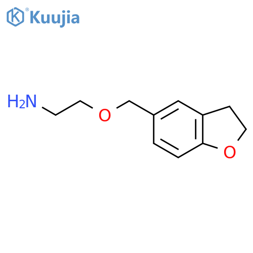 2-(2,3-dihydro-1-benzofuran-5-yl)methoxyethan-1-amine structure