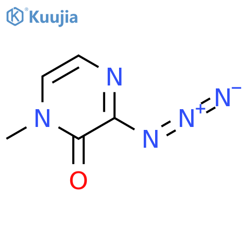 3-AZIDO-1-METHYL-1,2-DIHYDROPYRAZIN-2-ONE structure
