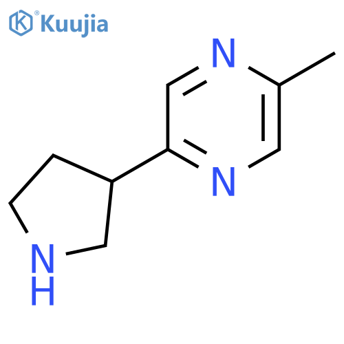 2-methyl-5-(pyrrolidin-3-yl)pyrazine structure
