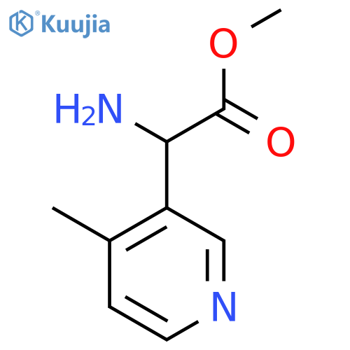 methyl 2-amino-2-(4-methylpyridin-3-yl)acetate structure