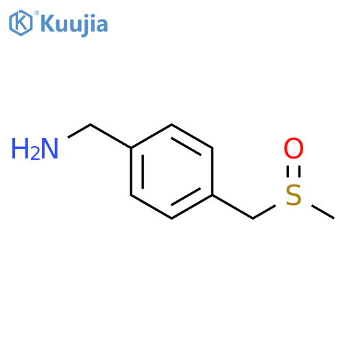 4-(methanesulfinylmethyl)phenylmethanamine structure