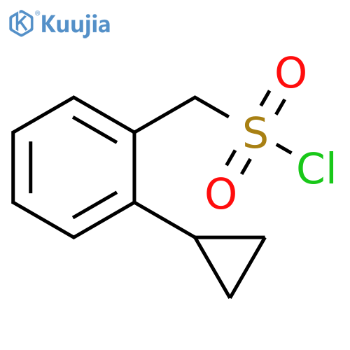 (2-cyclopropylphenyl)methanesulfonyl chloride structure