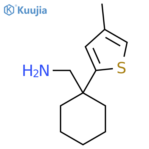 1-(4-methylthiophen-2-yl)cyclohexylmethanamine structure