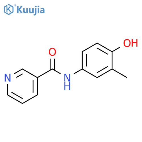 N-(4-hydroxy-3-methylphenyl)pyridine-3-carboxamide structure