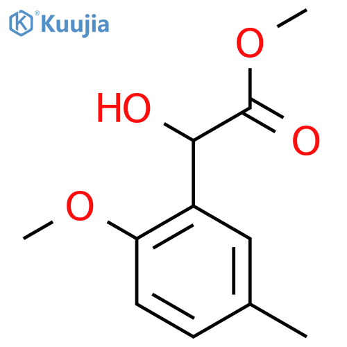 methyl 2-hydroxy-2-(2-methoxy-5-methylphenyl)acetate structure