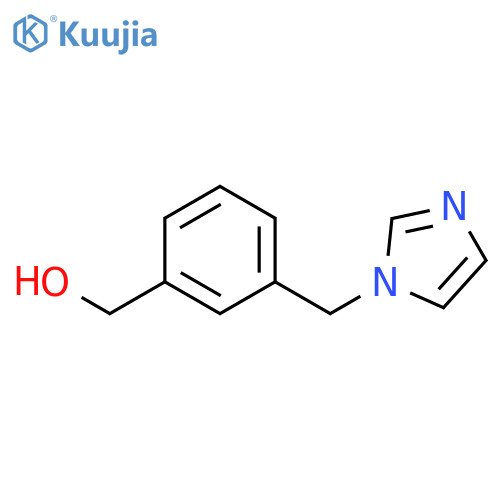 3-(1H-imidazol-1-ylmethyl)phenylmethanol structure