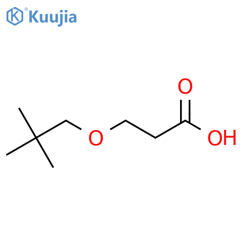 3-(2,2-Dimethylpropoxy)propanoic acid structure