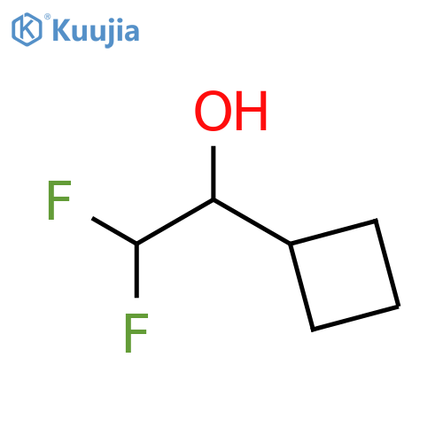 1-cyclobutyl-2,2-difluoroethan-1-ol structure