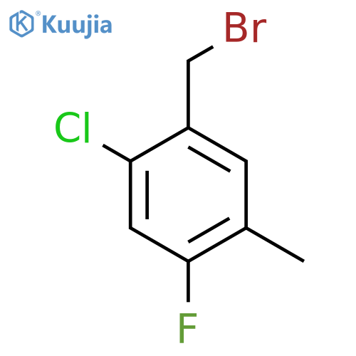 2-Chloro-4-fluoro-5-methylbenzyl bromide structure
