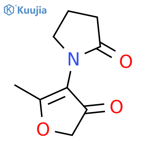 2-Pyrrolidinone,1-(4,5-dihydro-2-methyl-4-oxo-3-furanyl)- structure