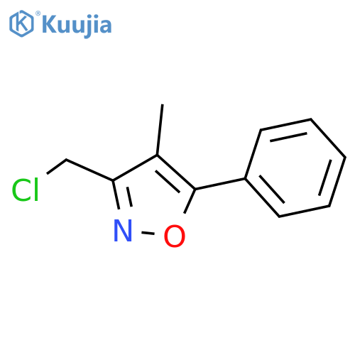 3-(Chloromethyl)-4-methyl-5-phenyl-1,2-oxazole structure