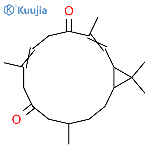 3,7-Casbadiene-5,10-dione; (1R,2S,3E,7E,12S)-form structure