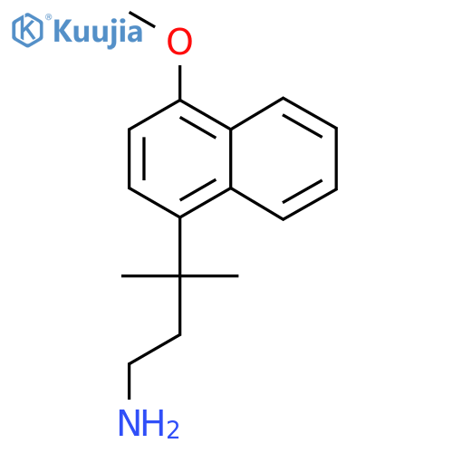 3-(4-methoxynaphthalen-1-yl)-3-methylbutan-1-amine structure