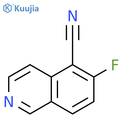 6-fluoroisoquinoline-5-carbonitrile structure